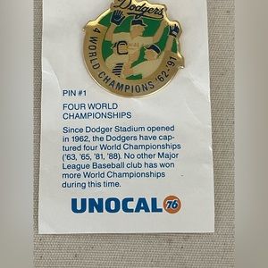 Dodgers Unocol 76 championship Pin